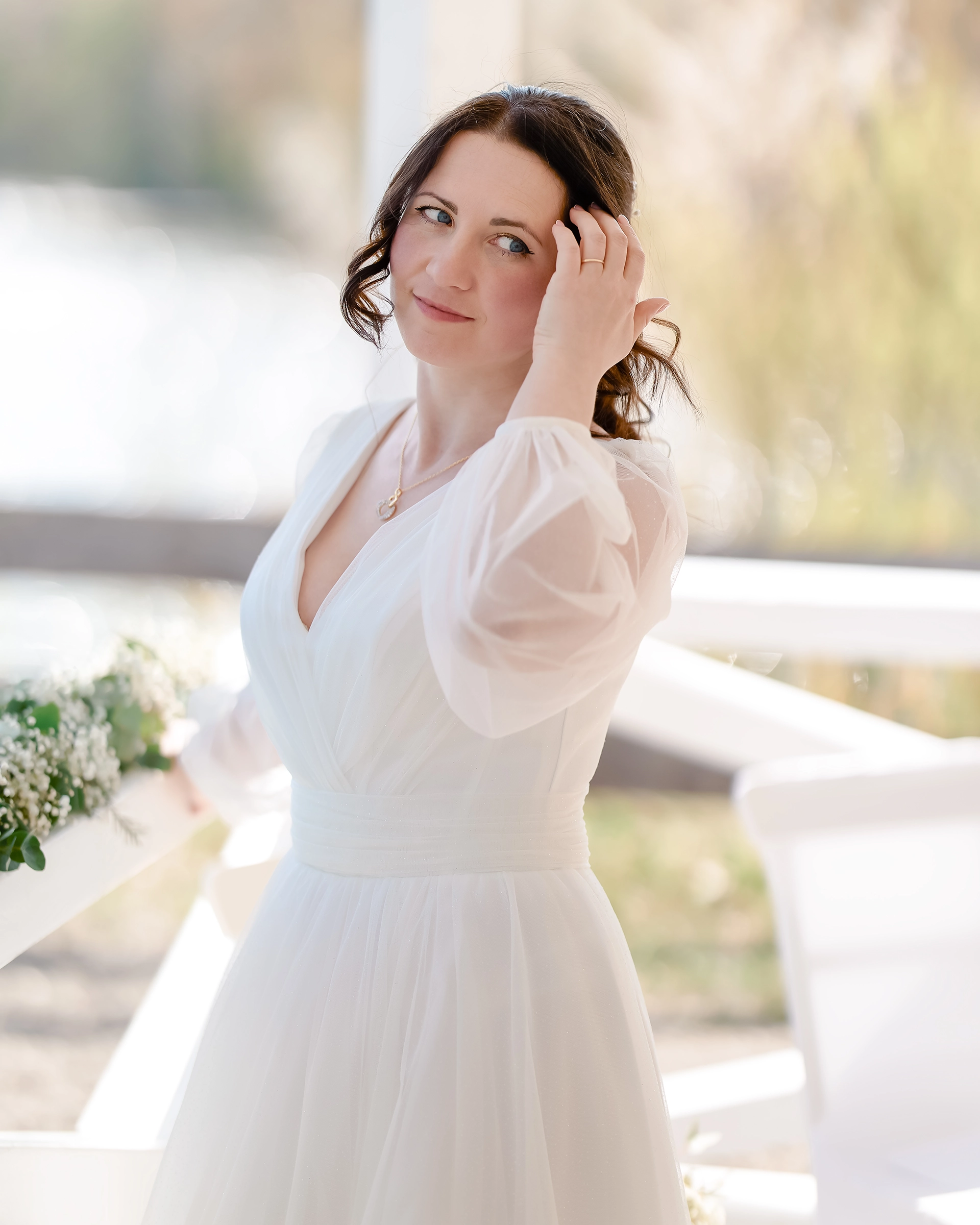 Hanau – Brautpaar am Mainufer bei Sonnenuntergang