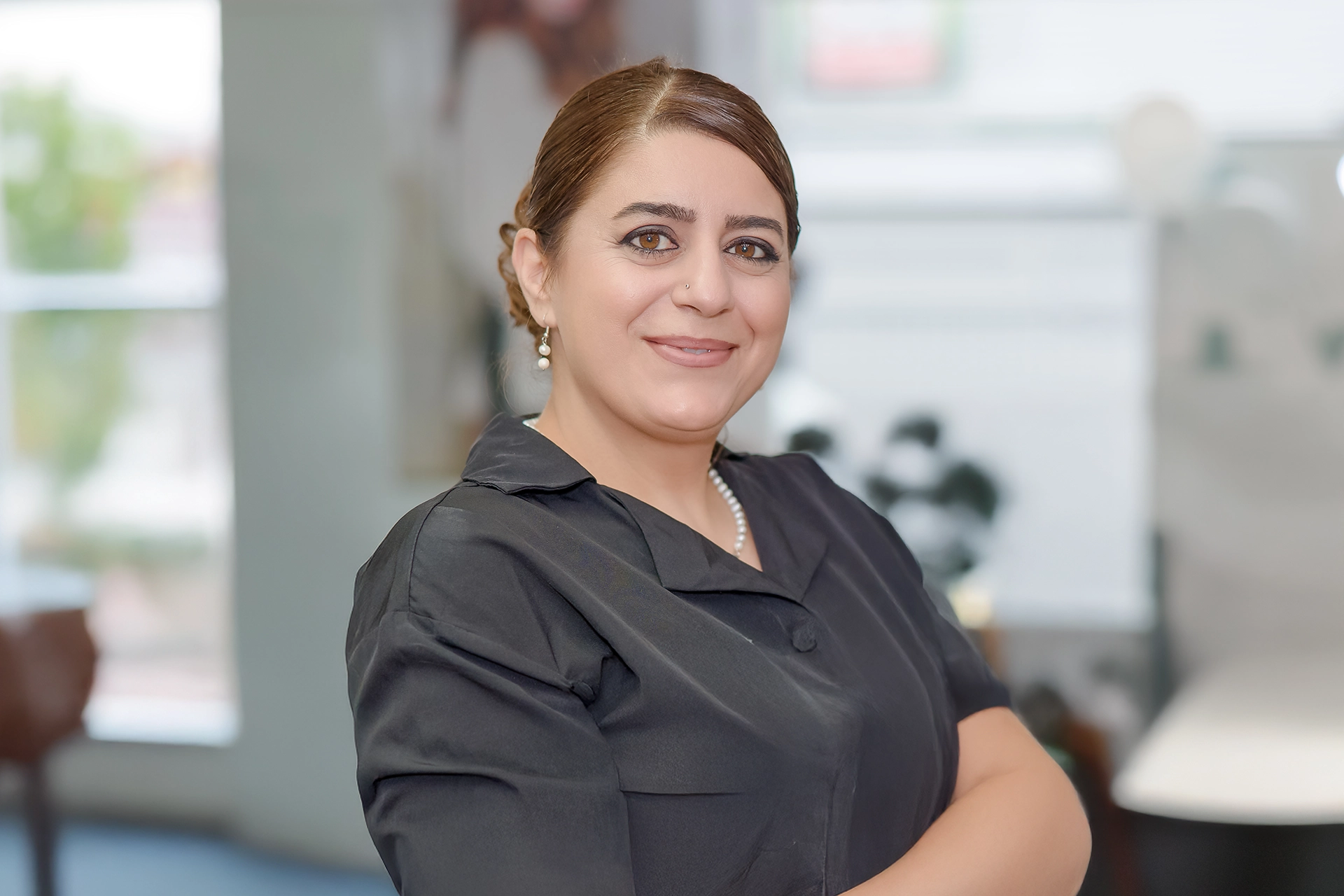 Brautstyling im Salon – Föhnen und Volumen